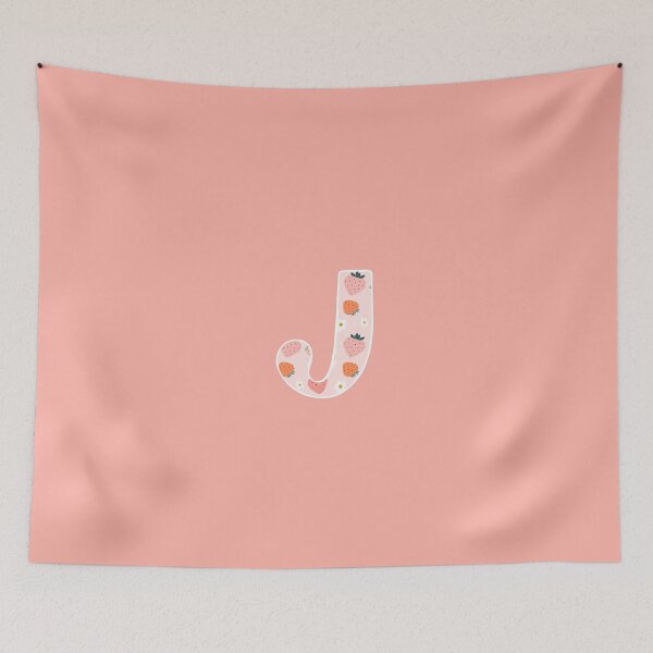 Item preview, Hand-drawn Strawberry Letter J Monogram Initial designed and sold by Pink Mint.