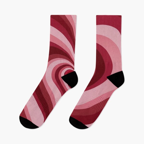 Item preview, Concentric heart patterns in bright red and pink designed and sold by Sigtrix.