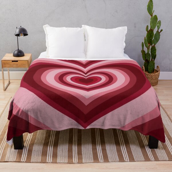 Item preview, Concentric heart patterns in bright red and pink designed and sold by Sigtrix.