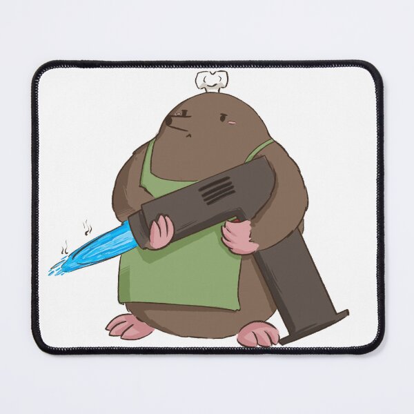 Item preview, Mole chef with blowtorch wearing apron designed and sold by nonoogoncalves.