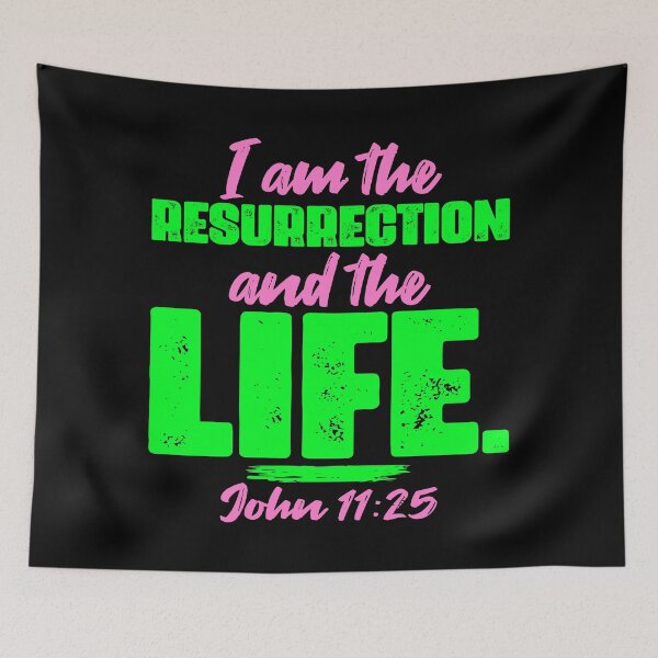 Item preview, John 11:25 I Am The Resurrection And The Life designed and sold by plushism.