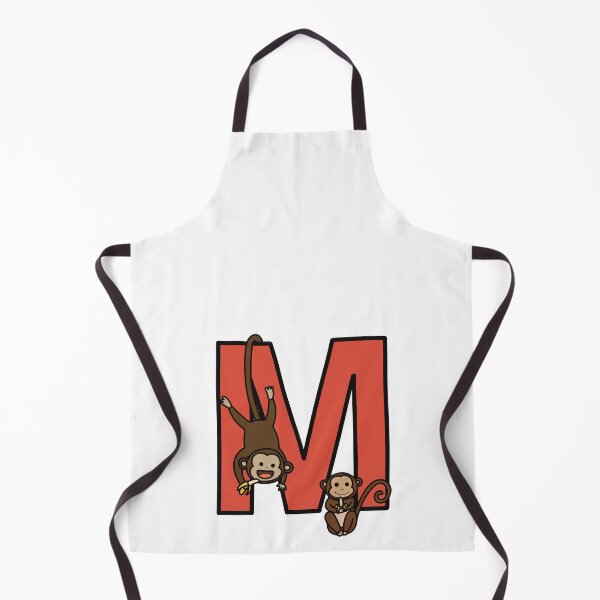 Item preview, Letter M with Monkeys designed and sold by Raonmemory.