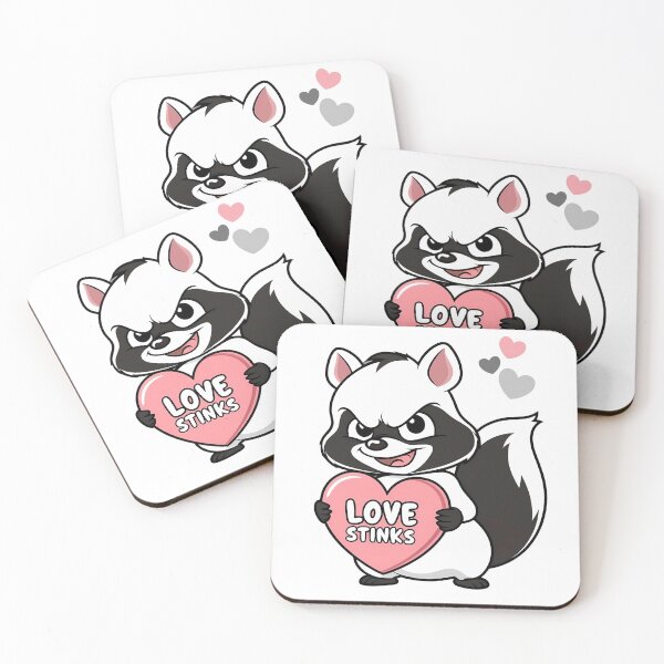Item preview, Funny 'Love Stinks' Skunk Valentine’s Day Anti-Love Design designed and sold by UniversalFlair.