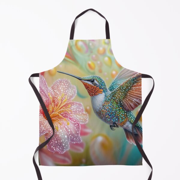 Item preview, Hummingbird among blooming flowers designed and sold by MargaretWiktor.