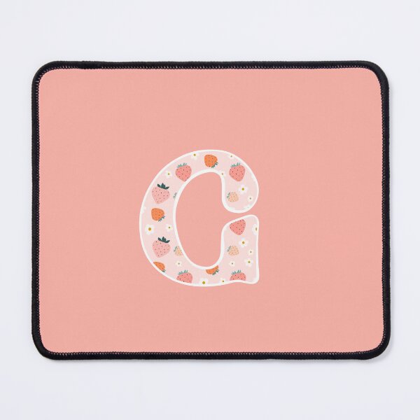 Item preview, Hand-drawn Strawberry Letter G Monogram Initial designed and sold by Pink Mint.