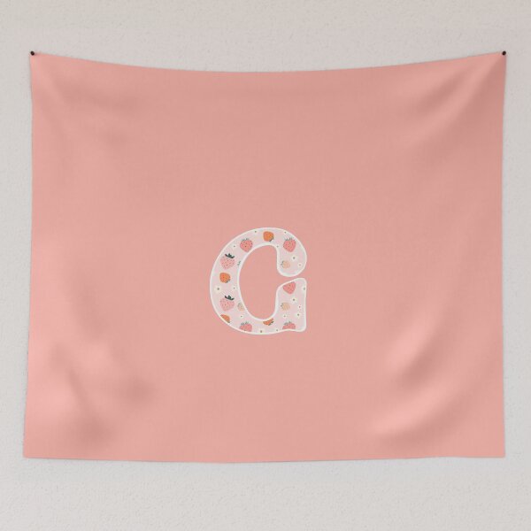 Item preview, Hand-drawn Strawberry Letter G Monogram Initial designed and sold by Pink Mint.