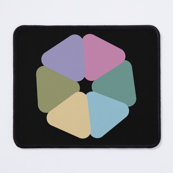Item preview, Multicolored hexagonal flower pattern designed and sold by JazzyDot.