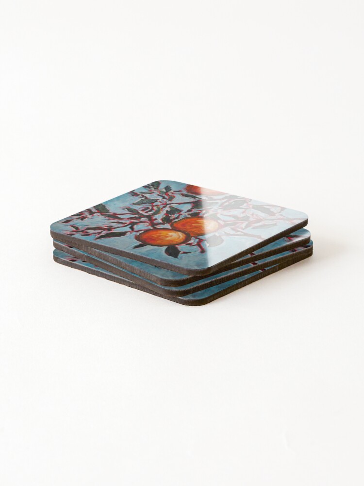 Thumbnail 4 of 5, Coasters (Set of 4), Sweet Oranges  designed and sold by RudyYoder.