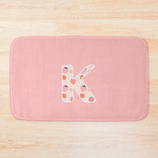 Item preview, Hand-drawn Strawberry Letter K Monogram Initial designed and sold by Pink Mint.