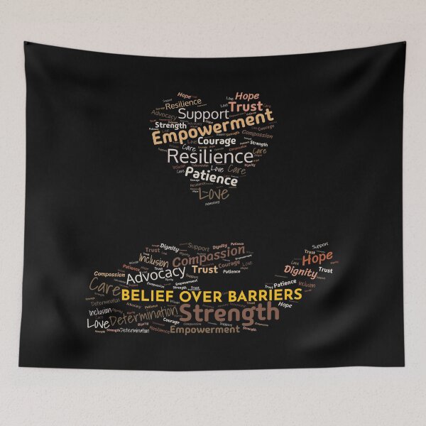 Item preview, Belief Over Barriers, Carer of a Disabled Person designed and sold by Tiszert.