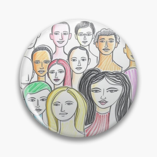 Item preview, Diversity in Unity: A Spectrum of Faces designed and sold by SDIGGroup.