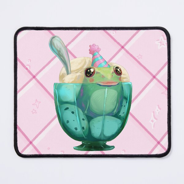 Item preview, Sad clown frog in a green cup of icecream designed and sold by Maysoulrose.