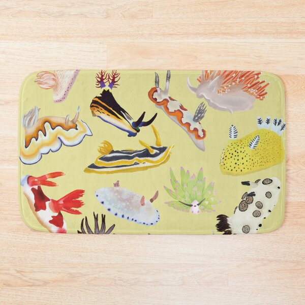 Item preview, Round pattern Nudibranch - sea slug - yellow designed and sold by Poulpimousse.