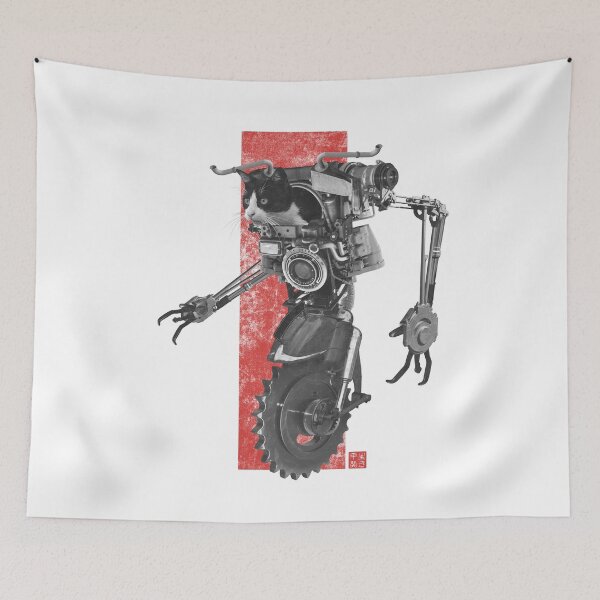 Item preview, Robotic Cat - Sci Fi Steampunk designed and sold by RycoTokyo81.