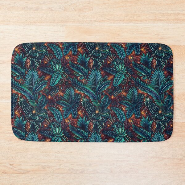 Item preview, Tropical Hawaiian tribal motifs with glowing neon accents designed and sold by Designbes.