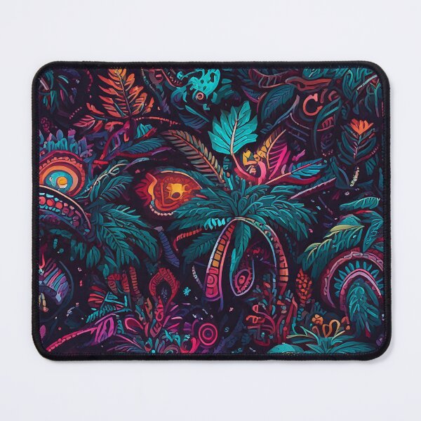 Item preview, Tropical Hawaiian tribal motifs with glowing neon accents designed and sold by Designbes.