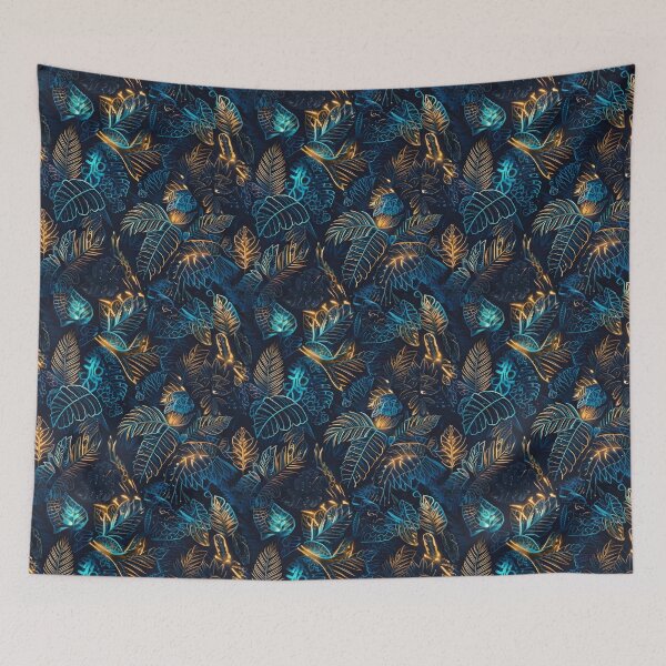 Item preview, Tropical Hawaiian tribal motifs with glowing neon accents designed and sold by Designbes.