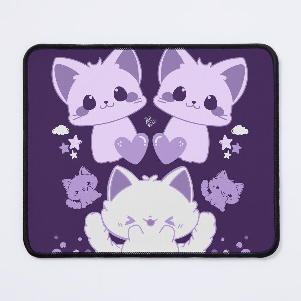 Item preview, Cheeky Cats - purple designed and sold by ProsetoPrint.