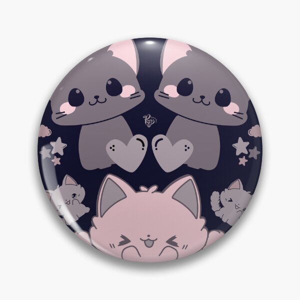 Item preview, Gatos descarados: gris y rosa designed and sold by ProsetoPrint.