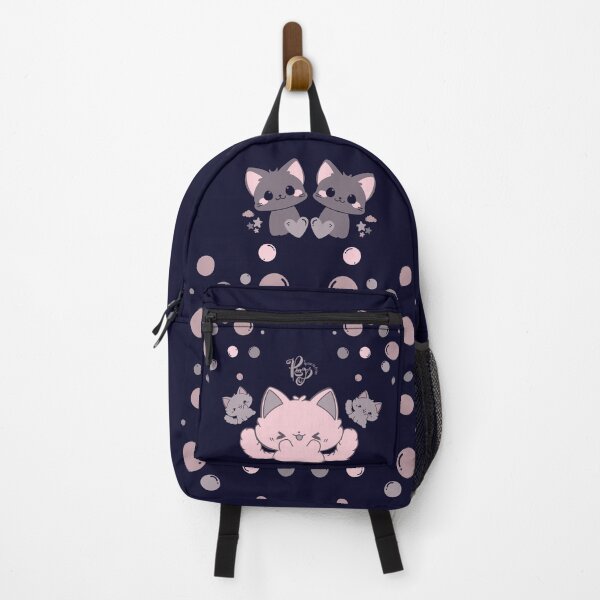 Item preview, Cheeky Cats - gray and pink designed and sold by ProsetoPrint.
