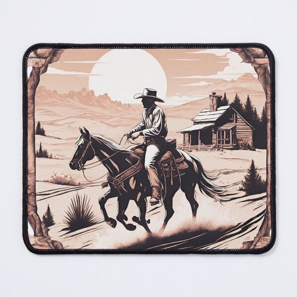 Item preview, Cowboy riding trough Wild West designed and sold by Grumps97.