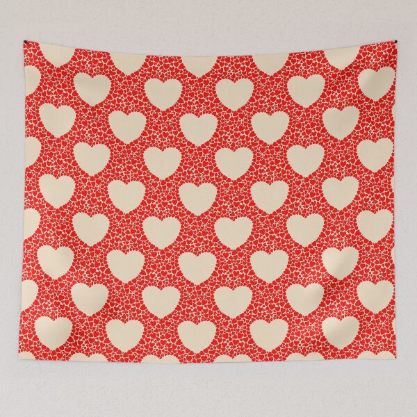 Item preview, hearts pattern - red designed and sold by AnniBoDesign.