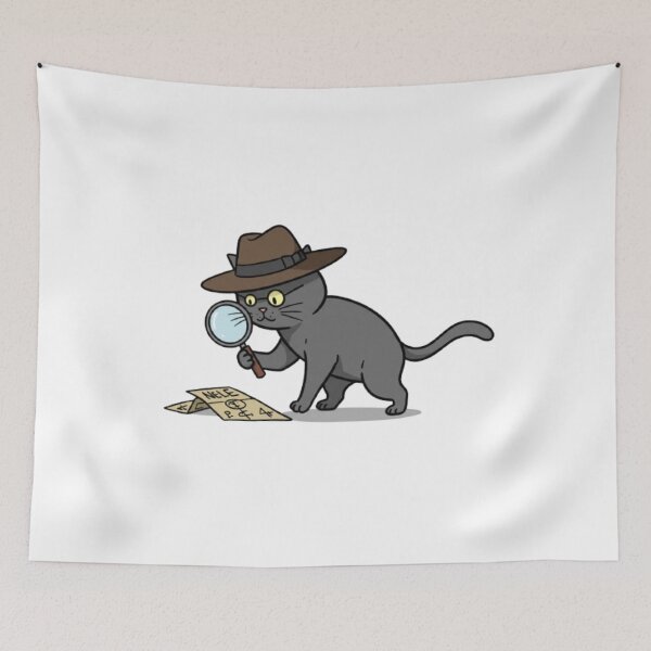 Item preview, Detective Cat designed and sold by CamiloHiPa.