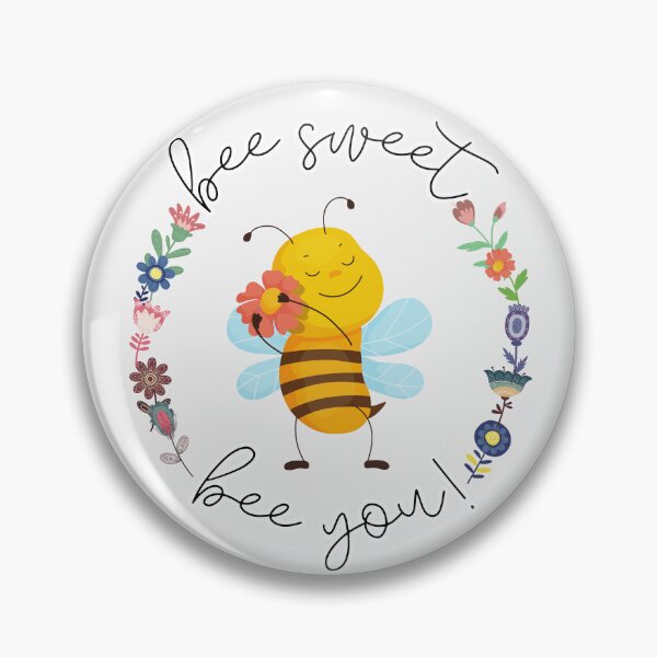 Item preview, Bee Sweet, Bee You! Whimsical Floral Bee Design designed and sold by TheBeeKindSpace.