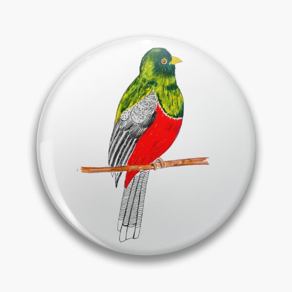 Item preview, Masked Trogon Tropical bird designed and sold by MyCraftyNell.
