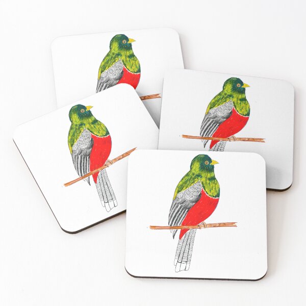 Item preview, Masked Trogon Tropical bird designed and sold by MyCraftyNell.