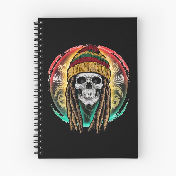 Aperçu de l'œuvre Crâne avec dreadlocks créée et vendue par Gentle40Winks.