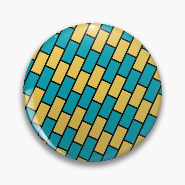 Item preview, Cyan yellow brick geometric pattern  designed and sold by WilAugusta.