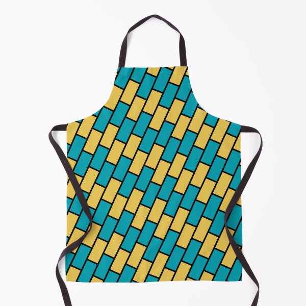 Item preview, Cyan yellow brick geometric pattern  designed and sold by WilAugusta.