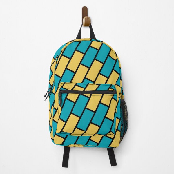 Item preview, Cyan yellow brick geometric pattern  designed and sold by WilAugusta.