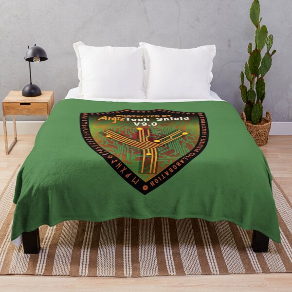 Item preview, Algiz Rune Travel Protection Tee - AlgizTech Shield V9.0  Unisex Jersey Short Sleeve  Fun Tee designed and sold by StickyRice Travelers.