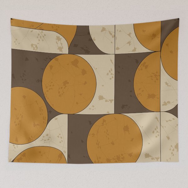 Item preview, Modern Geometric Art with Beige, Brown, and Orange colors designed and sold by paulo silveira.
