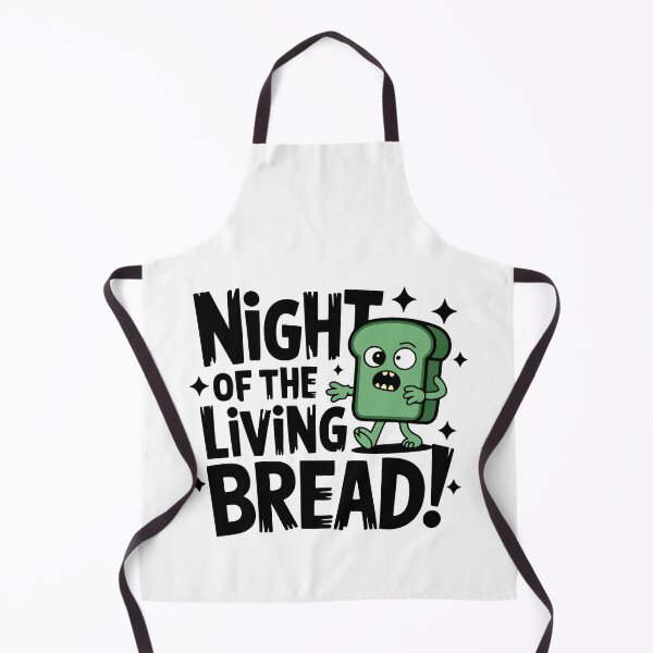 Item preview, Night Of The living Bread! Funny Zombie Bread Pun designed and sold by PMCreative.