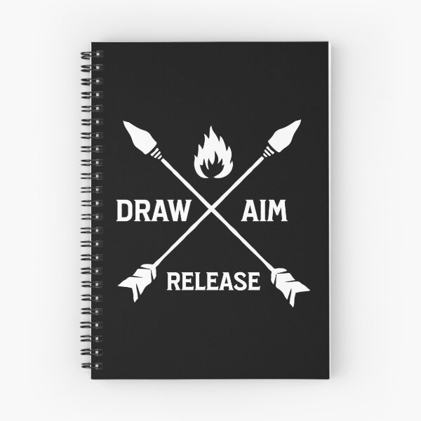 Item preview, Draw Aim Release Archery Quote designed and sold by DomTeesHaven.