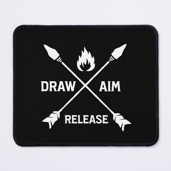 Item preview, Draw Aim Release Archery Quote designed and sold by DomTeesHaven.