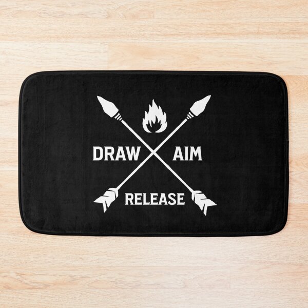 Item preview, Draw Aim Release Archery Quote designed and sold by DomTeesHaven.