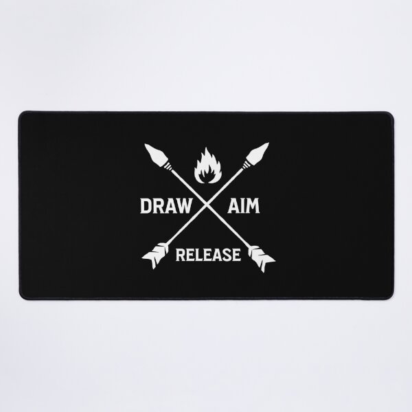 Item preview, Draw Aim Release Archery Quote designed and sold by DomTeesHaven.