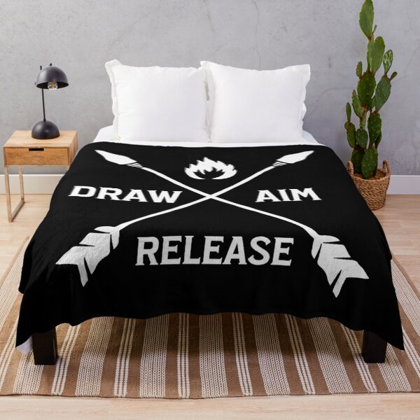 Item preview, Draw Aim Release Archery Quote designed and sold by DomTeesHaven.