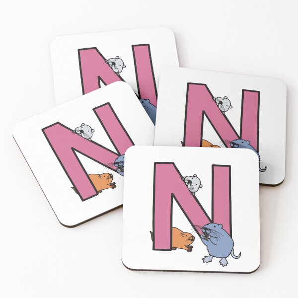 Item preview, Letter N with Nutria designed and sold by Raonmemory.