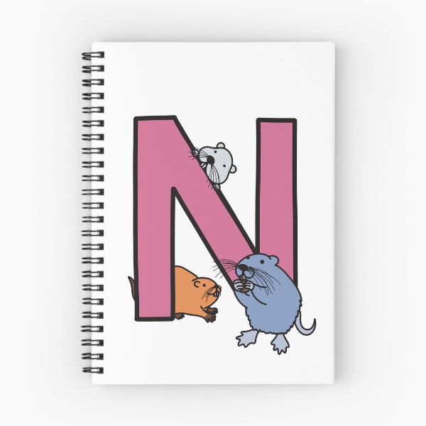 Item preview, Letter N with Nutria designed and sold by Raonmemory.