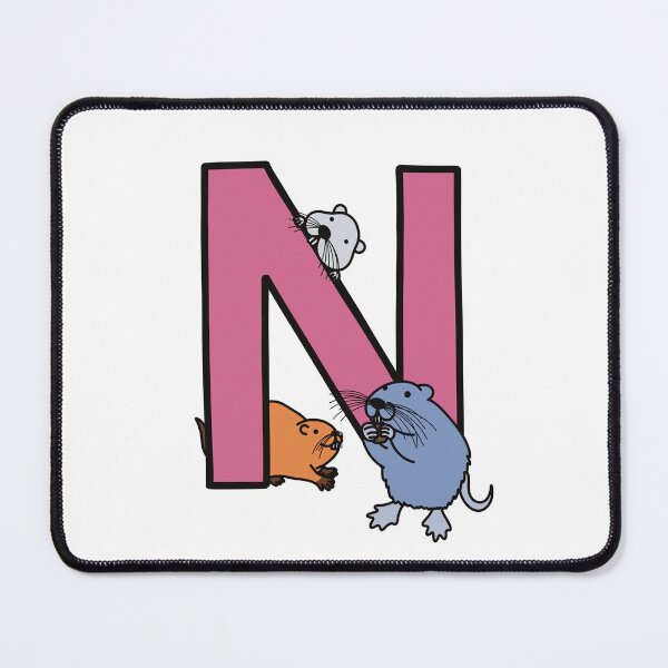 Item preview, Letter N with Nutria designed and sold by Raonmemory.
