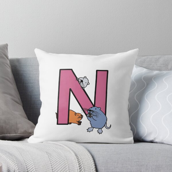 Item preview, Letter N with Nutria designed and sold by Raonmemory.