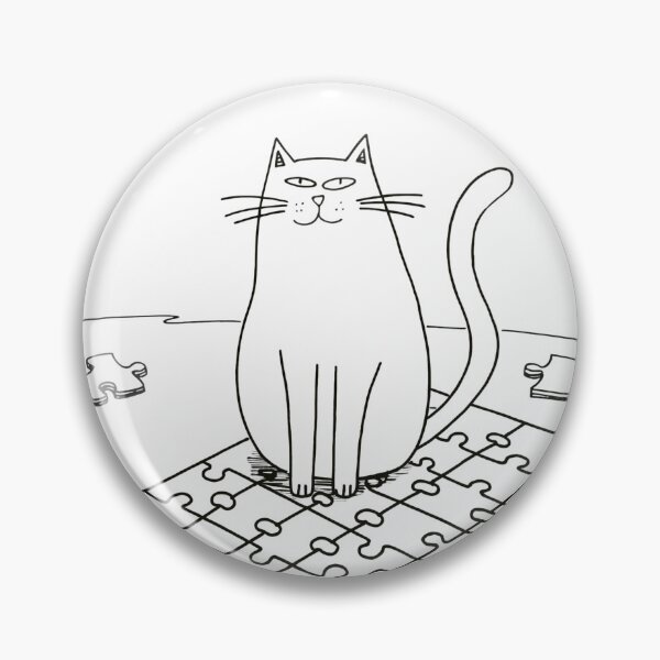 Item preview, Cat on a Jigsaw Puzzle designed and sold by MiowandMolly.