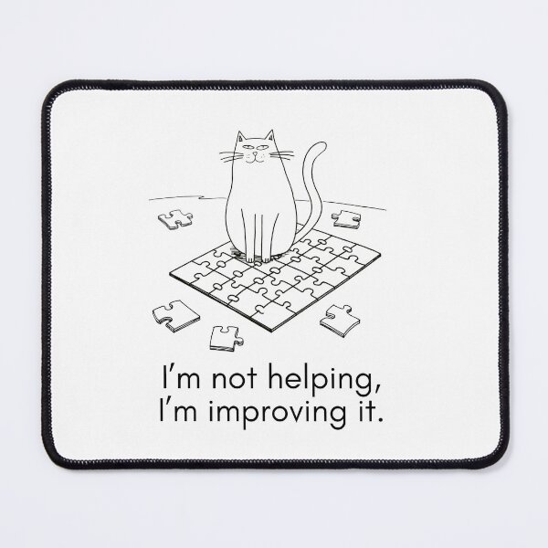 Item preview, Cat on a Jigsaw Puzzle designed and sold by MiowandMolly.
