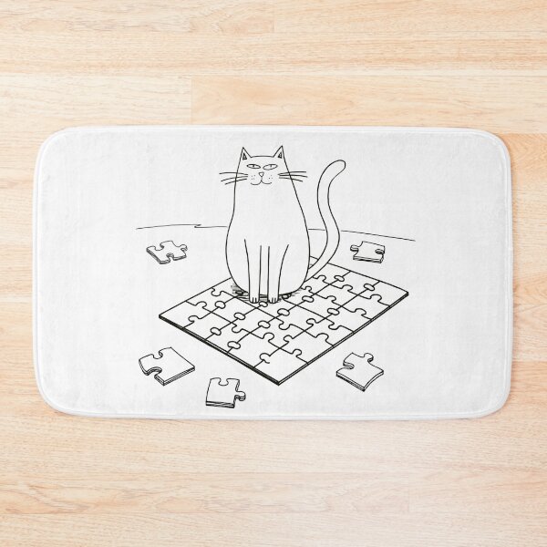 Item preview, Cat on a Jigsaw Puzzle designed and sold by MiowandMolly.