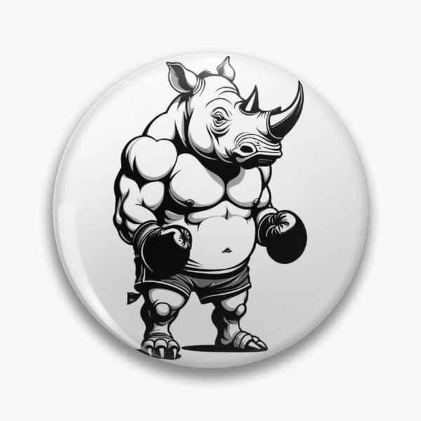 Artikelvorschau, Boxing Nashorn entworfen und verkauft von HorizonStores.